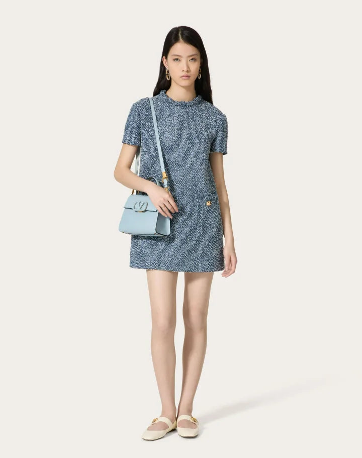 SMALL VSLING GRAINY CALFSKIN HANDBAG