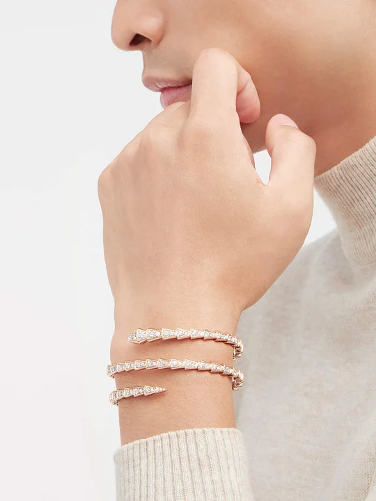 Bob Snake rose gold rose gold Diamond Bracelet