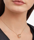 Bob Rollers Adolph necklace with pendant, both in rose gold