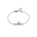 Bob Rollers Cara soft bracelet in white gold with pavé diamonds.