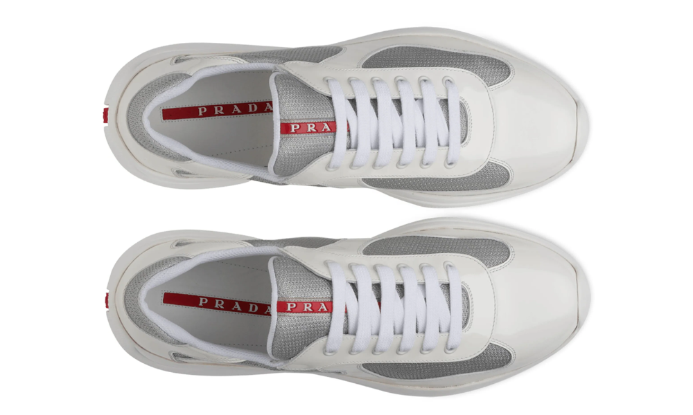 Prada America's Cup low-top sneakers "White /Silver tone"