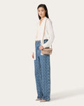 VALENTINO GARAVANI LOCÒ SMALL SHOULDER BAG WITH JEWEL LOGO ROSE CANNELLE