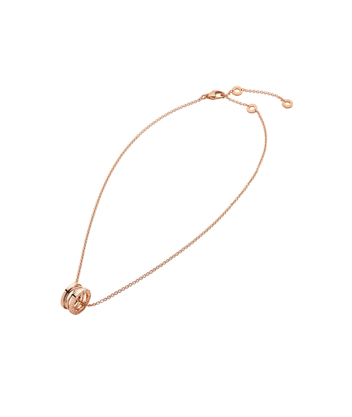 Bob Rollers Adolph necklace with pendant, both in rose gold