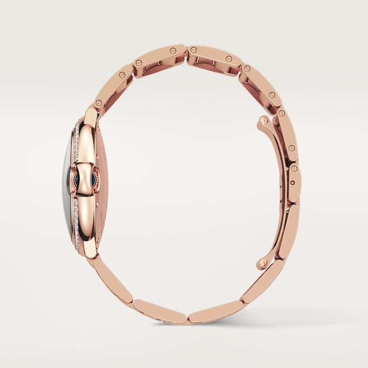 Ballon Bleu de Cartier watch, 36 mm, mechanical movement with automatic winding. Rose gold