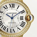 Ballon Bleu de Cartier watch, 36 mm, mechanical movement with automatic winding. Yellow gold