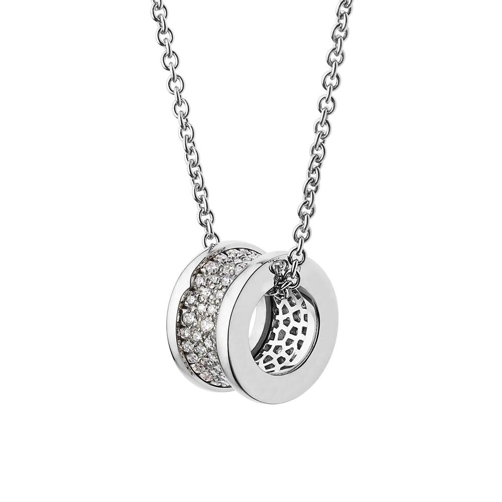 BOB Rollers Elegant rollers-GRACE ROLLER White gold NECKLACE