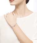 Bob Rollers Cara soft bracelet in white gold with pavé diamonds.
