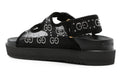 Gucci crystal-embellished monogram-pattern sandals 