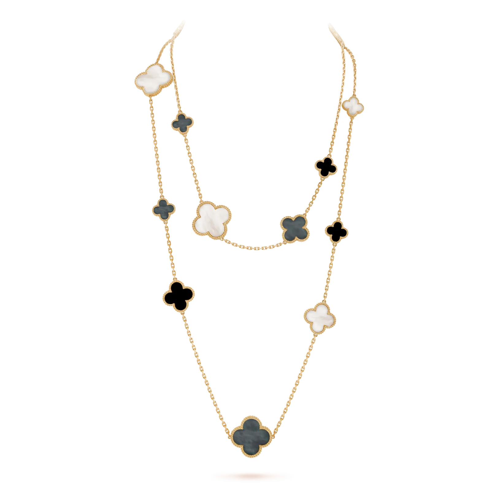 Magic Alhambra long necklace, 16 motifs
