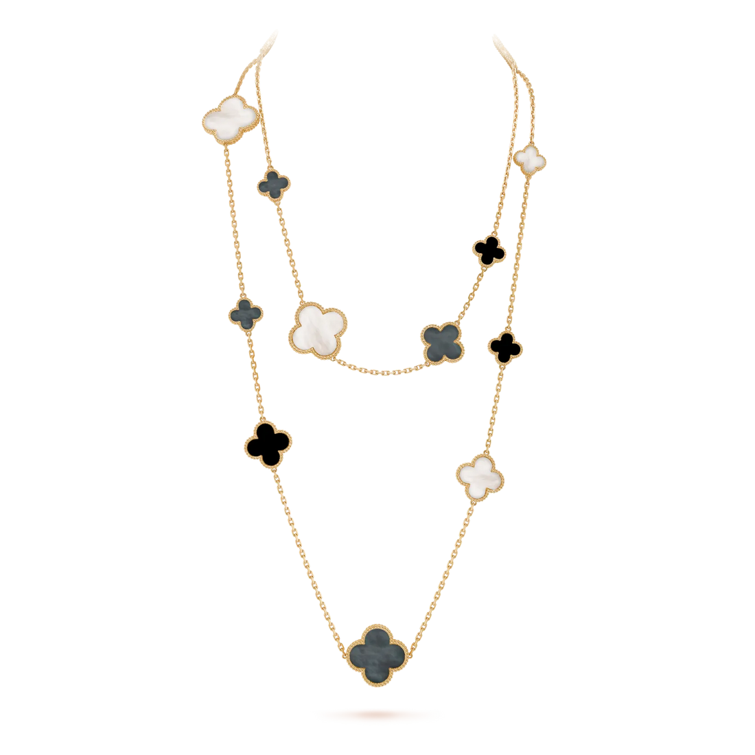 Magic Alhambra long necklace, 16 motifs