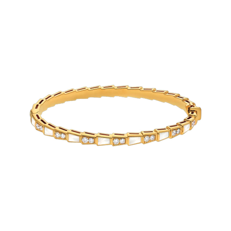 Bob snake Hilary yellow gold bracelet