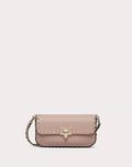 VALENTINO GARAVANI ROCKSTUD SHOULDER BAG IN GRAINY CALFSKIN BLACK