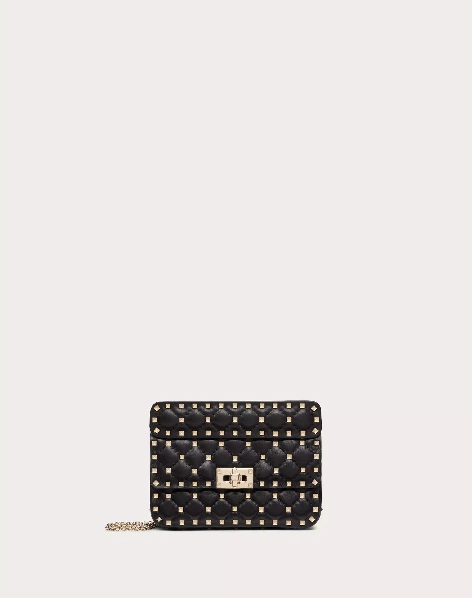 SMALL NAPPA ROCKSTUD SPIKE BAG BLACK
