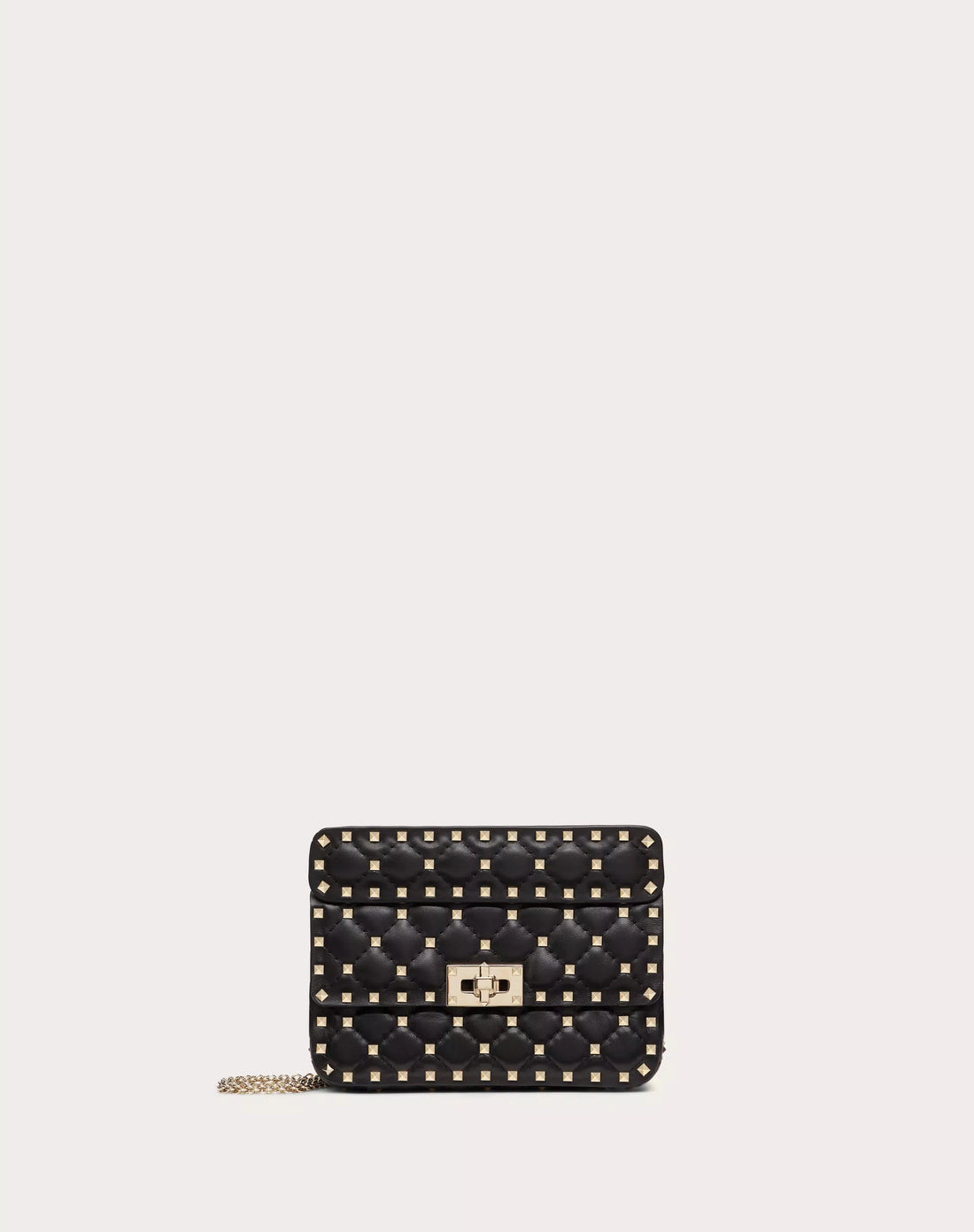 SMALL NAPPA ROCKSTUD SPIKE BAG BLACK