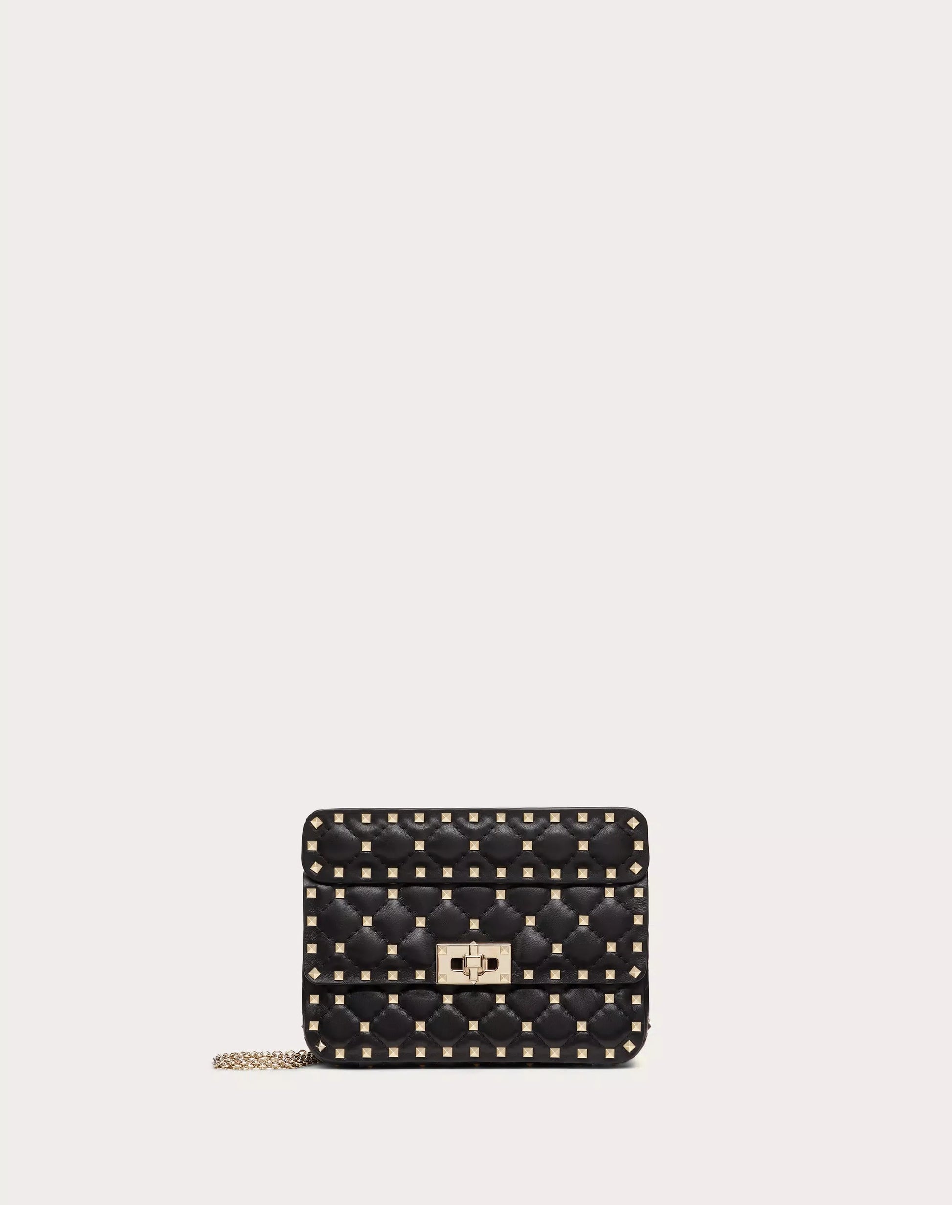SMALL NAPPA ROCKSTUD SPIKE BAG BLACK