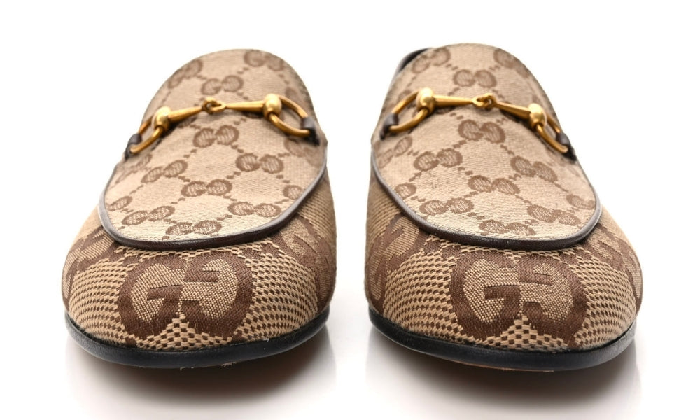 Women's Maxi GG Gucci Jordaan Loafer 'Camel Ebony'