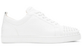 Christian Louboutin Louis Junior Spikes Flat Calf 'White'