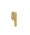 Bob snake glitz yellow gold ring set with full pavé diamonds