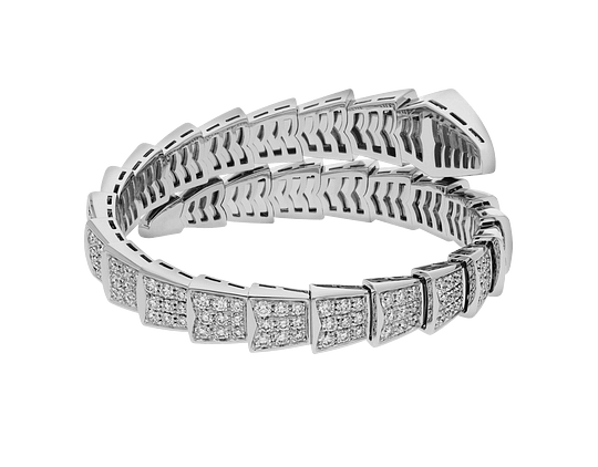 Bob Snake elegant White gold Diamond Bracelet