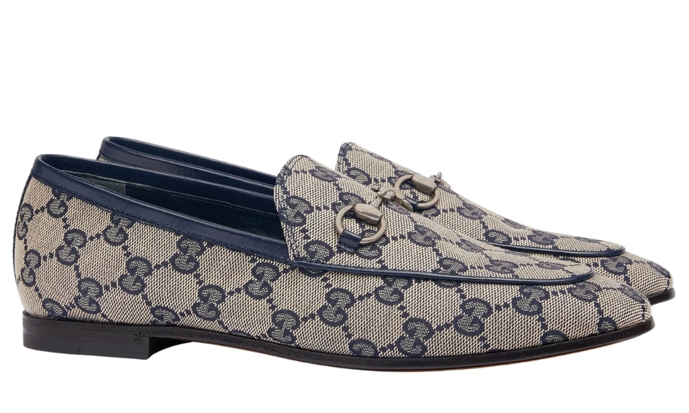 Women's Gucci Jordaan Loafer 'Beige Blue'