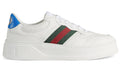 GUCCI Leather GG Embossed Sneakers 