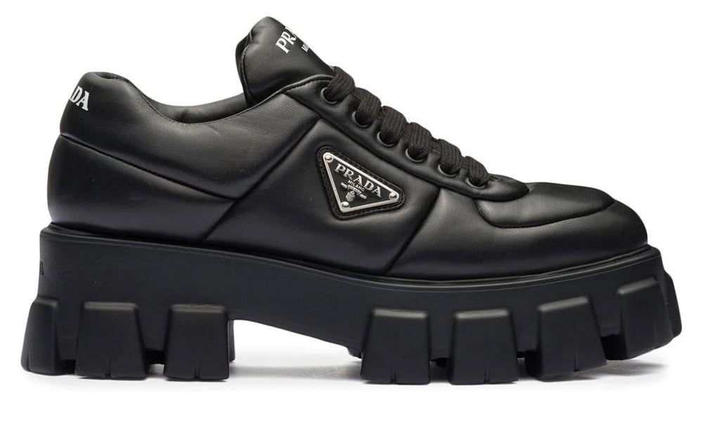 Prada Soft 55mm leather lace-up shoes