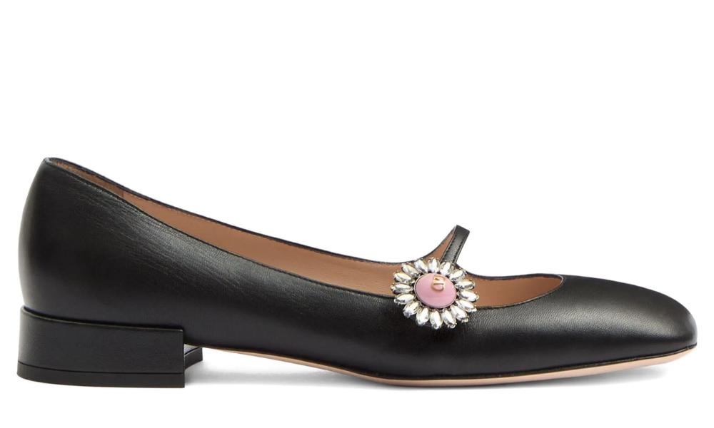 Valentino Garavani 20mm Mary Jane ballerina "Black"