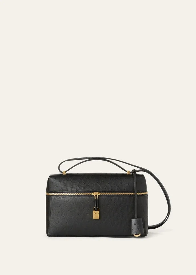 Loro Piana Extra Bag L27 Ostrich Leather