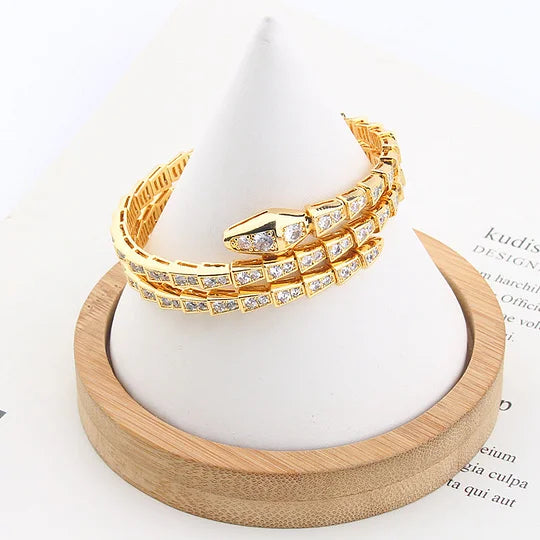 Bob snake Duff yellow gold bracelet