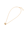 Bob snake elegant yellow gold pendant necklace set with full pavé diamonds