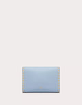 SMALL ROCKSTUD GRAINY CALFSKIN CROSSBODY BAG AZURE