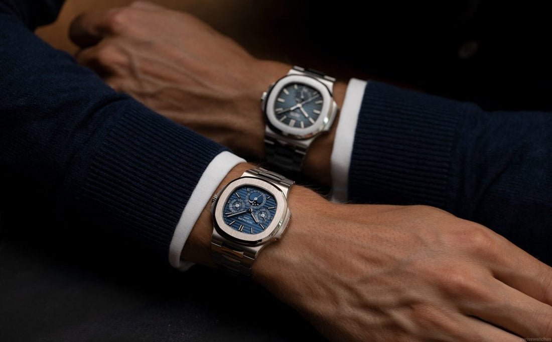 Patek Philippe 5740/1G Nautilus Perpetual Calendar Blue sunburst - New