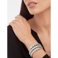 Bob snake Theron white gold bracelet with diamonds