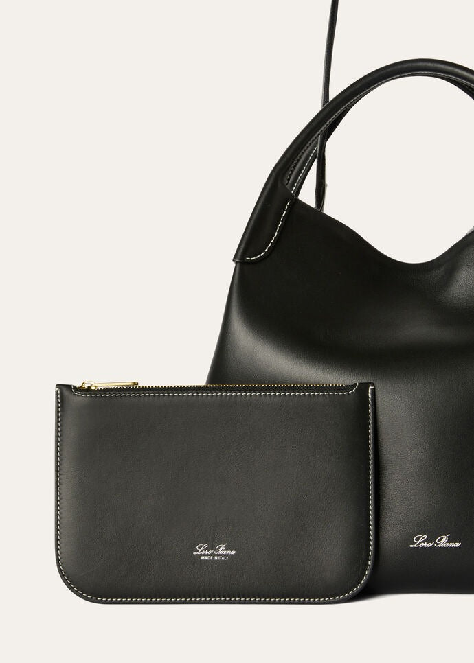 Loro Piana Large Bale bag Smooth Calfskin