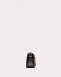VALENTINO GARAVANI LOCÒ CALFSKIN SHOULDER BAG BLACK