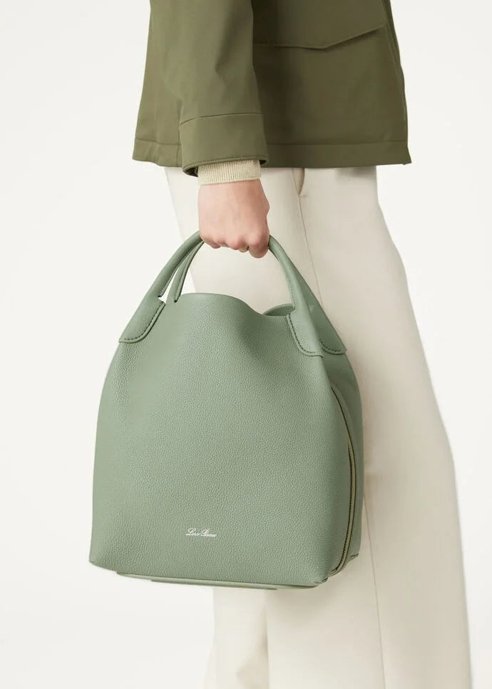 Loro Piana Large Bale bag Grained Calfskin