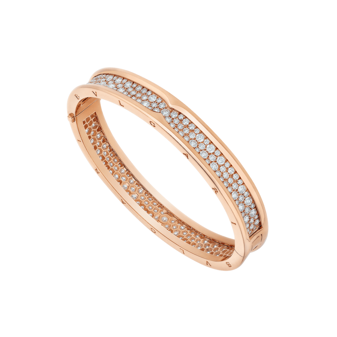 Bob Rollers Cara rose gold bracelet with pavé diamonds