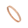 Bob Rollers Cara bracelet in rose gold, set with pavé diamonds on the spiral.