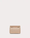 SMALL NAPPA ROCKSTUD SPIKE BAG POUDRE