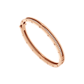 Bob Rollers Cara rose gold bracelet set with pavé diamonds on the spiral