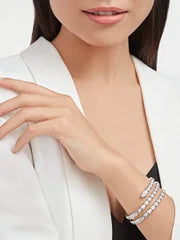 Bob Snake smart Platinum Diamond Bracelet