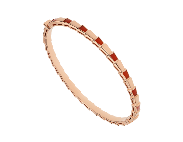 Bob snake Maia rose gold bangle bracelet