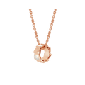 Bob snake datong rose gold necklace with pendant set with mother-of-pearl elements