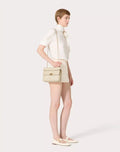 MEDIUM NAPPA ROCKSTUD SPIKE BAG LIGHT IVORY