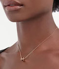 Bob Rollers Adolph necklace with rose gold chain and pendant in rose gold and cermet
