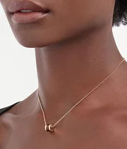 Bob Rollers Adolph necklace with rose gold chain and pendant in rose gold and cermet