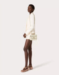 SMALL NAPPA ROCKSTUD SPIKE BAG LIGHT IVORY