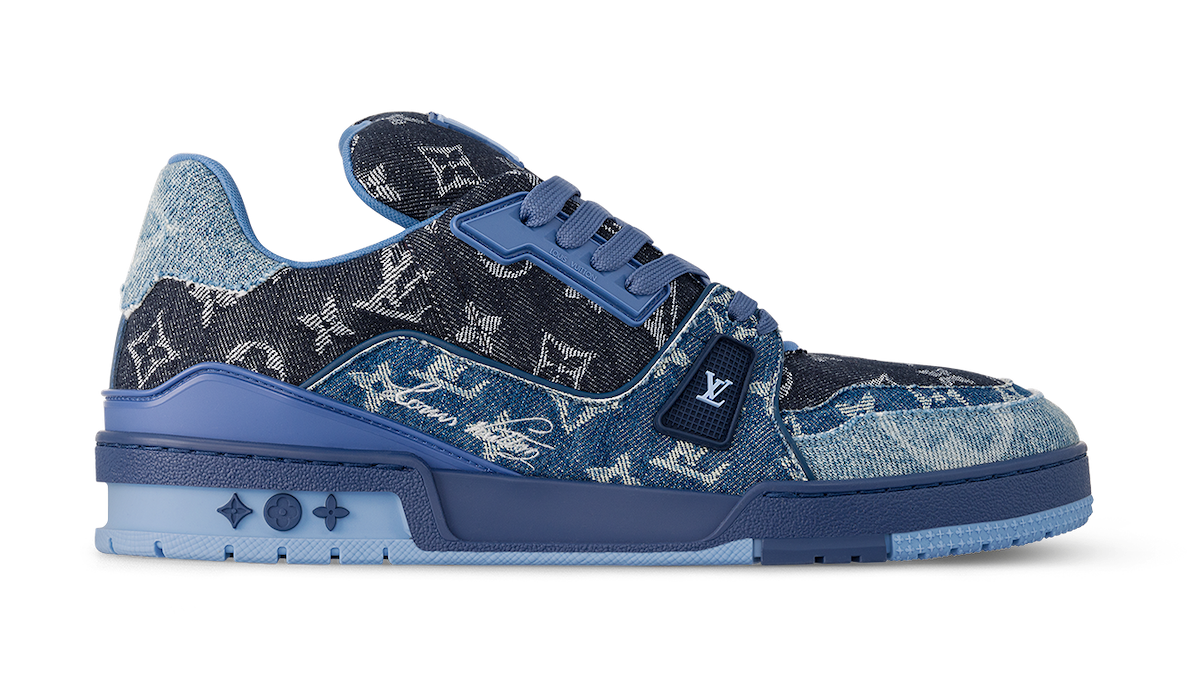 Louis Vuitton Trainer 'Blue Monogram Denim'