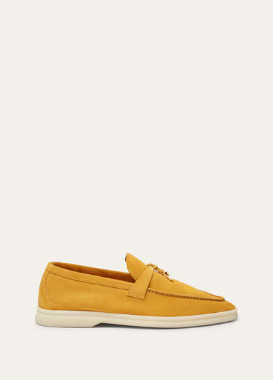 Loro Piana Summer Charms Walk Loafer Saffron Tea