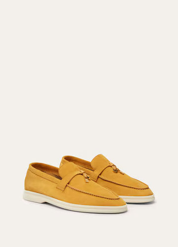 Loro Piana Summer Charms Walk Loafer Saffron Tea